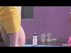 GIRLCORE Aerobics Class Leads to g/g squirting fuck-fest
