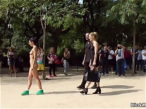 nude cockslut shamed in public street